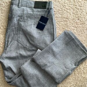 PETER MILLAR CROWN CRAFTED EXCURSIONIST FLEX MERINO WOOL GREY 38x34 NWT